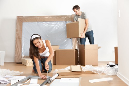 Man With Van Colliers Wood team preparing a safe and insured move