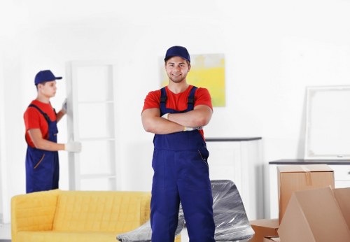 Movers helping with a local Colliers Wood home move