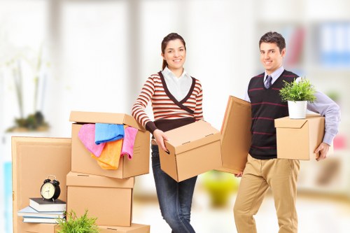 Local movers navigating access and parking challenges during an office move