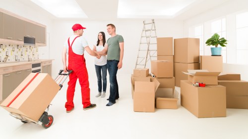 Local removals team assisting with a flat move near Colliers Wood