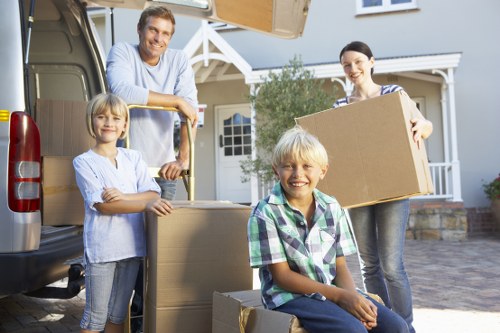 Removal team handling a local move in Colliers Wood
