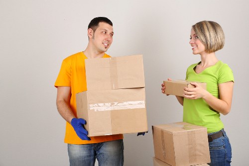 Careful loading of furniture and boxes for a Colliers Wood move
